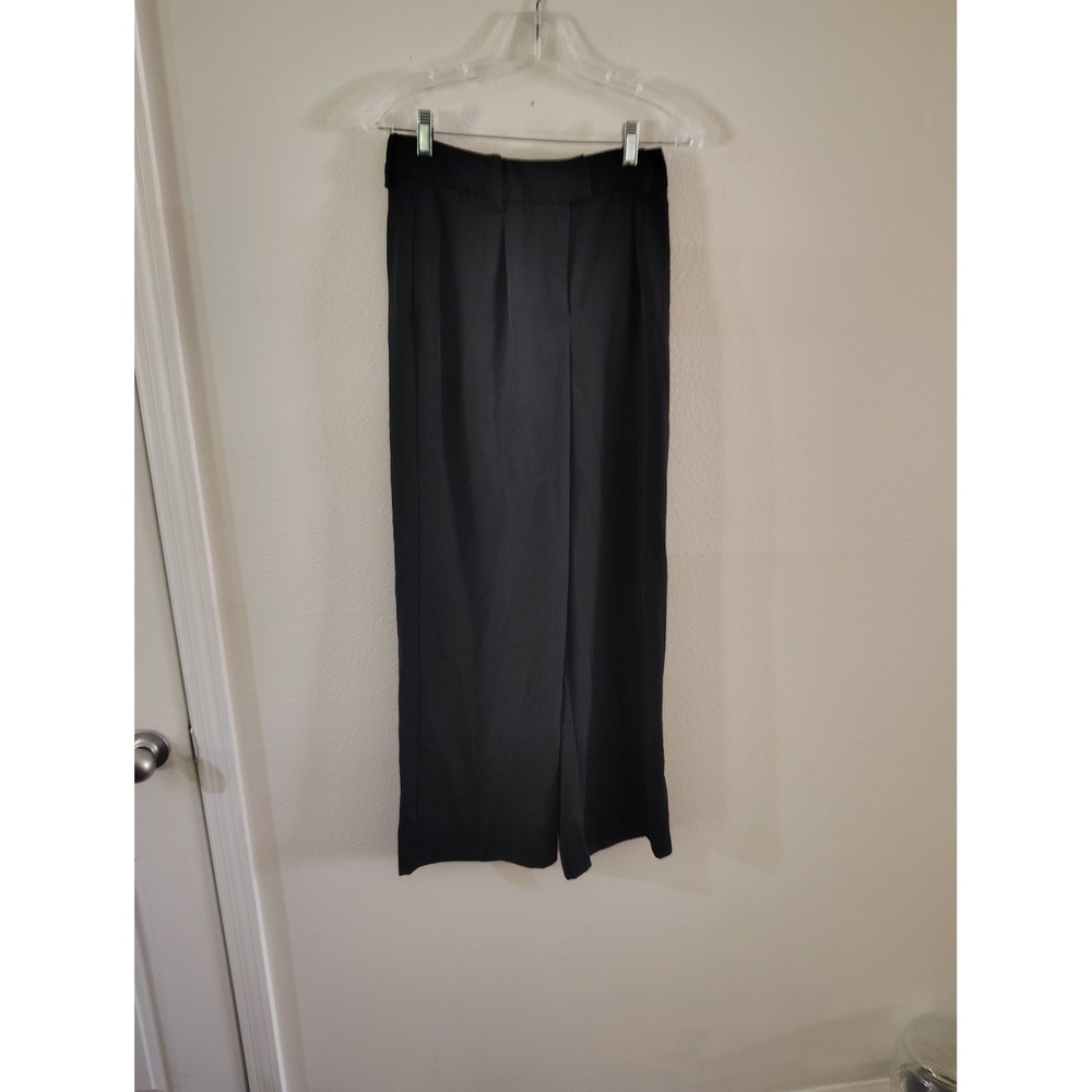 Prologue Womens Black Wide Leg Trousers High Waisted Dress Pants Size 2‎